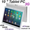 Tablet Android 10 pollici MTK6580 IPS Capacitivo Touch Screen Dual SIM 3G Compresse GPS PC