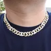 13mm länk Figaro Chain Pig Nose Miami Curb Cuban Mäns Hip Hop Halsband Iced Out Bling Gold Silver Color USA Rock Rap Smycken X0509