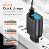 Uslion EU / US Quick Charge 3.0 USB Laddare 4 portar 48W Fast Laddningsvägg Adapter för Samsung Xiaomi Mobiltelefon