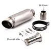 Motorcycle Exhaust System Universal Pipe SC Racing Project Motocross Escape Moto Muffler For Cafe Racer Pit Bike Z750 R6 Mt07 Mt093388490