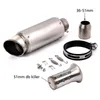 Motorcykelavgassystem Universal Pipe SC Racing Project Motocross Escape Moto ljuddämpare för Cafe Racer Pit Bike Z750 R6 MT07 MT093388490