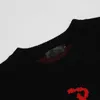 Män hip hop streetwear hajuku casual tröja tecknad skelett stickad tröja höst bomull pullover svarta toppar överdimensionerade 211014