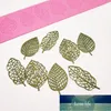 Sugarcraft Flower Leaf Silicone Mold Fondant Cake Decorating Gereedschap Chocolade Gumpaste 3D Bladeren Kant