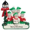 Żywica Dekoracje świąteczne Spersonalizowane Święty Mikołaj Ozdoby świąteczne DIY Pozdrowienia Nowy Rok 2022 Boże Narodzenie Drzewo Wisiorek XD24930