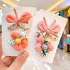 1 satz niedlichen cartoon prinzessin haarnadel kinder mädchen bögen barrette haarklammern kinder haarclip haargriffe hairgrips zubehör