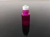 Rotolo di vetro su bottiglia Profumo Olio essenziale Bottiglie per aromaterapia 1ml 2ml 3ml Acciaio Bead Walk Bead Bottiglie