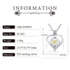 CLUCI 925 Locket for Women Necklace Jewelry Making 925 Sterling Silver Heart Zircon Pearl Cage Pendant SC362SB