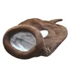 Cat Sleeping Bag Warm Coral Fleece Dog Bed Pet House Lovely Soft Mat Cushion Travel Covers 210722