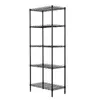 Changeable Assembly Floor Standing Carbon Steel Storage Rack Black