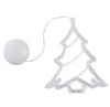 Luci natalizie a ventosa a led Pupazzo di neve Decorazioni per l'albero di Natale Luci decorative per finestre Luci sospese creative di Natale