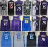 Rétro Vince Carter Vintage Basketball Jersey 15 College North Carolina Tar Heels Université Cousu Équipe Couleur Rouge Blanc Noir Violet Bleu Pour Les Fans De Sport Hommes Vente