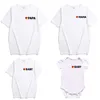 Aile Bak T Gömlek Noel Papa Ve Giysi Karikatür Mama Bebek Kız Baba Oğlu Anne Kızı Eşleştirme Kıyafetler 210417