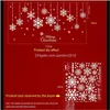 Happy Year Decorations for Home Snowflake Glass Merry Christmas Decor Shop Fönsterklistermärke Navidad Natal1 YXNRT XYOBD