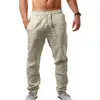 Men's Pants Men 2022 Fall Hip Hop Breathable Cotton And Linen Casual Sweatpants Joggers Pantalones Hombre Streetwear