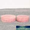 1 st Rose Quartz Skivor Koppmatta Kristall Gem Stone Dryck Underlägg Rosa Crystal Quartz Druzy Geode Smycken Display Tool Decor