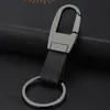 Simple Classic Design Haute Qualité En Cuir Véritable Keychain Key Car Keychains pour hommes Cadeau