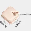 Storage Boxes & Bins Portable Two Layers Jewelry Box Travel Jewellery Organizer PU Leather Zipper Case Ring Earring Necklace Display Storage Mother's Day Gift ZL0341