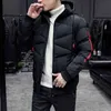 Män 2021 Vinter Ny Vindskyddad Varm Tjock Parkas Mode Hooded Coat Män Höst Outwear Classic Casual Parkas Jackor Y1103