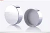 20 X New Frost Glass Make Up Cream Jar Pot Contenitori con tappo argento brillante UV e cuscinetto bianco 15g 30g 50galta qualità