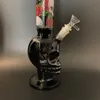 16 tum Big Glass Bong Skull Hookah Percolator Shisha Dab Rig R￶kning Vatten Pipe Filter B￤gare Bubbler w/ Ice Catcher