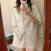 Summer Casual Tassel Office Lady Gentle Slim Coats+ Femme Loose Shorts All Match Two Pieces Sets Suits 210525