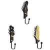 Hooks Rails Retro Guitar Heads музыкальная домашняя смола одежда для одежды для шляпы настенные крючки для украшения ключей организации