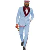 Przystojny Podwójny Groomsmen Szal Kapel Groom Tuxedos Mężczyźni Garnitury Ślub / Prom / Dinner Man Blazer (Kurtka + Krawat + Spodnie) T300