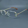 Transparenta glasögon Märke Märke Designer Optisk ram Lyxig designer Carter Eye Glass Frames Big C Clear Eyewear Frames