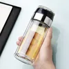 Glass Water Bottle With Infuser Filter Separation Double WallLeakproof My 300ML