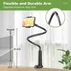 Suporte de células gooseneck, Universal 360 Flexivel Telefone Stand Lazy Bracket Mount Braçadeira Todos Smartphone 3.5 ~ 6.5 ''