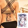 Buik / taille tijdelijke tattoo hand / pols meisje body art cadeau voor vrouw been rug tatoeages waterdichte sticker water kleur sexy tattoo