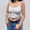 Streetwear Lace Patchwork Summer Solid White Tank Top Women Home Fashion Leisure Outfit Casual Crop Tops Kawaii Clothes 210518