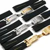 Men039S Watch Bands 20mm 21mm Rubber Strap Watches Buckle Watches Gmt Ancon مقاوم للماء Silicone6088042