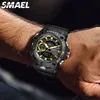 Montres de Sport pour hommes, résistantes aux chocs, étanche 50M, LED, alarme, chronomètre, horloge militaire, 8040