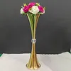 Nouveau double corne fer Vase décoration or métal maison vase accessoires de mariage
