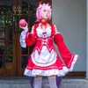 Maid Costume cosplay animasyon gösterisi Japon restoranı lolita-bute çalışması anime2279