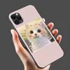 Katt och hund Spoof Par Gullig telefon Soft TPU Fullständigt skydd Fodral för iPhone 13 12 Mini 11 Pro Max X XR XS 8 7 6S plus