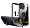 Ring Holder Cases For Iphone 13 Pro Max Hybird Soft Silicone Hard PC Protective Cover with 360 Degree Rotation Kickstand