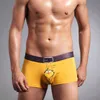 4 stks / partijen gay beer vogels bamboe heren slipje mode heren ondergoed grappige bokser shorts voor mannen onderbroek banana boksers man H1214