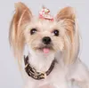 5styles Regulowany PU Skórzane Pet Collar Moda Listy Drukuj Old Flowers Smycze Dla Kot Dog Naszyjnik Trwałe Dekoracje Neck Dekoracje Akcesoria Zwierzęta Dostawy