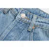 Toppies Fashion Mom Jeans Jeans a vita alta Pantaloni dritti da donna Pantaloni casual Streetwear 210412