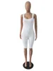 Vrouwen gym yoga jumpsuits zomer kleding sexy bodycon rompertjes magere bodysuits effen kleur een stuk broek 5353