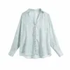 Floral Print Blouse Shirt Dames Lange Mouw Casual Shirts Dames Revers Collar Losse Roupas Streetwear Tops Plus Size 210514