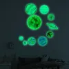 Fensteraufkleber 20 cm 3D Großmond fluoreszierender Wandaufkleber Abnehmbarer Glühen im dunklen Wohnkultur Aufkleber Poster