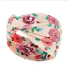 Printing Hair Band Bohemian print knit headbands Accessories sweat absorbing yoga headband fashion style Wide-brimmed cross HHC7083