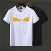 Camisetas masculinas 614s novas camisetas masculinas de verão camiseta bordada padrão de alta qualidade silicone amarelo triângulo top simples solto top gola redonda confortável