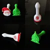 Coole Father Christams Glaspfeifen Rauchzubehör Silikon Nector Collector Kit Micro NC Kits Dab Straw Nector Collectors mit Quarzspitzen Dabber Tool SP260