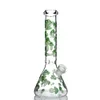 2021 Mushroom Beaker Bong hookah 5mm thick GLOW IN THE DARK glass water pipe oil rig dab recycler smoking accessories bowl