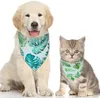 개 정리 여름 삼각형 개 두건 플라밍고 삼각형 애완 동물 턱받이 가역 개 스카프 조정 가능한 빨 수있는 애완 동물 kerchief