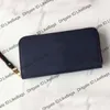 Luxurys Designers Womens Zippy Wallet Bicolor Flower Empreinte Leather Card Holder Organizer Long Coin Mini Purses Key Pouch Class329B